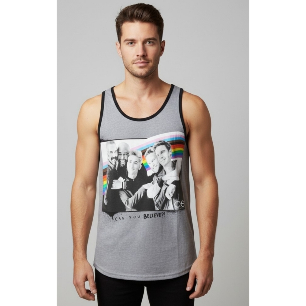 Queer Eye Pride Tank Top Gray Size S
